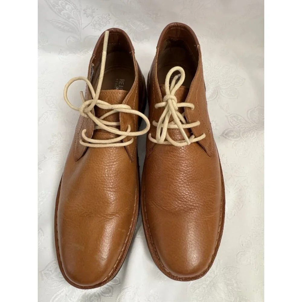 Kenneth Cole Reaction Desert Sun Men’s Leather Chukka Boots Sz 10 M Brown NEW